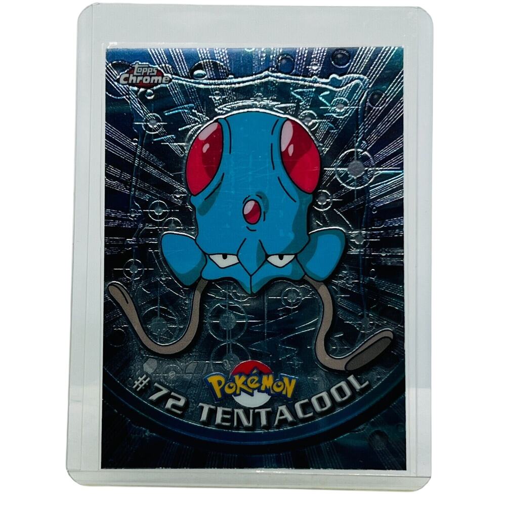 Pokémon Tenatcool #72 Pokemon 2000 Topps TV Animation Chrome Series 1 Holo Foil
